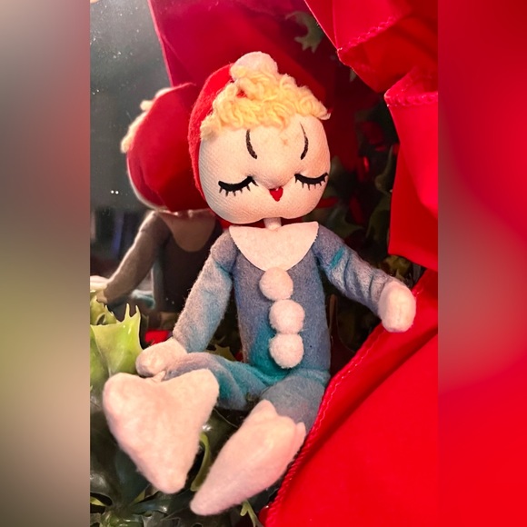 Vintage 1950’s Japan Set 3 Trio Stockinette Pixie Elf Christmas Kneehuggers - Picture 8 of 12